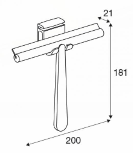 Pressalit Style badskraber - Krom Pressalit Style badskraber - Krom
