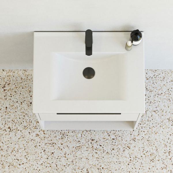 Dansani Mido+ Classic 61 møbelsæt m/Amber vask, 1 skuffe og åbent rum - Mat sand Dansani Mido+ Classic 61 møbelsæt m/Amber vask, 1 skuffe og åbent rum - Mat sand