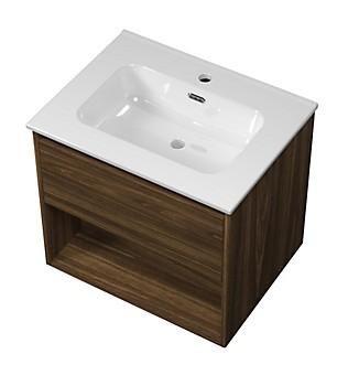 Sanibell Proline møbelsæt 60 m/integrerede greb og åben hylde - Cabana eg Sanibell Proline møbelsæt 60 m/integrerede greb og åben hylde - Cabana eg