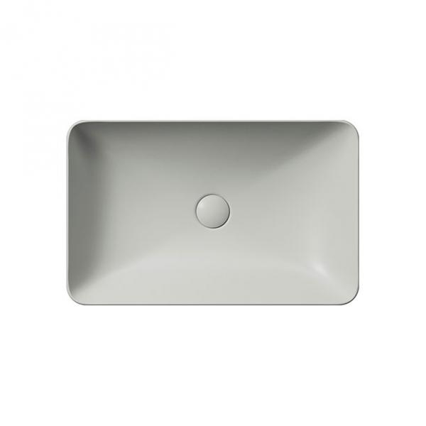 GSI Pura 60 fritstående bowlevask - Firkantet - Uden overløb - Cenere