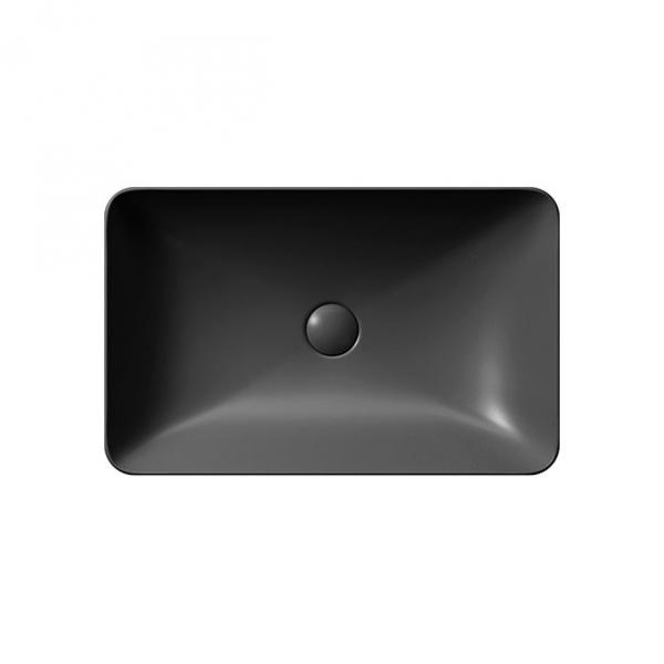 GSI Pura 60 fritstående bowlevask - Firkantet - Uden overløb - Ardesia