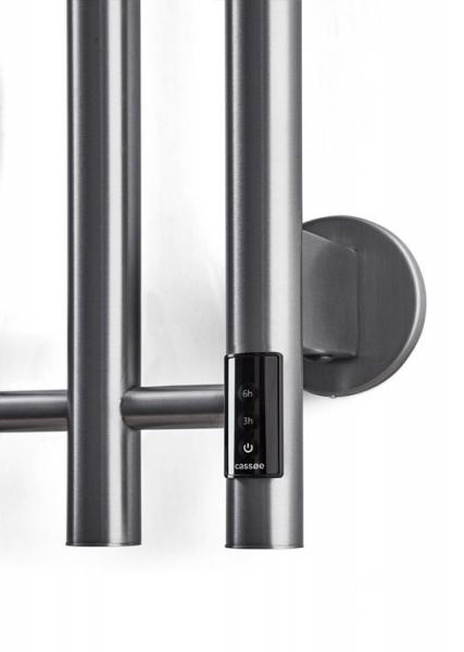 Cassøe Catania håndklædetørrer - 26x142 cm - Gunmetal Cassøe Catania håndklædetørrer - 26x142 cm - Gunmetal