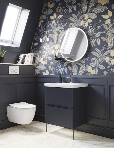 Dansani Luna Vintage 60 møbelsæt m/Larghetto vask, skuffer og integrerede greb - Valgfri farve