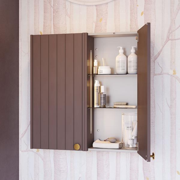 Dansani Luna Vintage overskab m/låge og riller - Højrehængslet - Valgfri farve