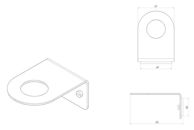 Toni Copenhagen sæbeholder single - Krom Toni Copenhagen sæbeholder single - Krom