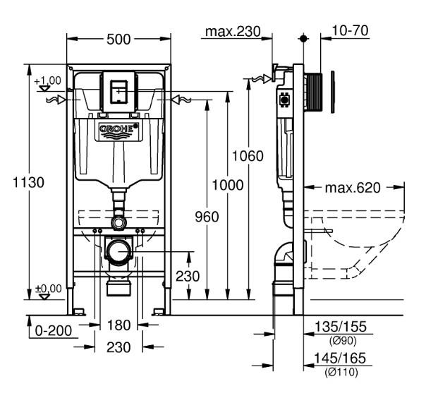 Lavabo Glomp Mat sort rimless toiletpakke inkl. sæde m/soft-close, cisterne og mat sort betjening Lavabo Glomp Mat sort rimless toiletpakke inkl. sæde m/soft-close, cisterne og mat sort betjening