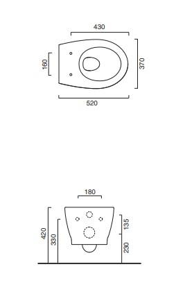 Catalano Italy newflush toiletpakke inkl. s&aelig;de m/soft-close, cisterne og hvid betjening