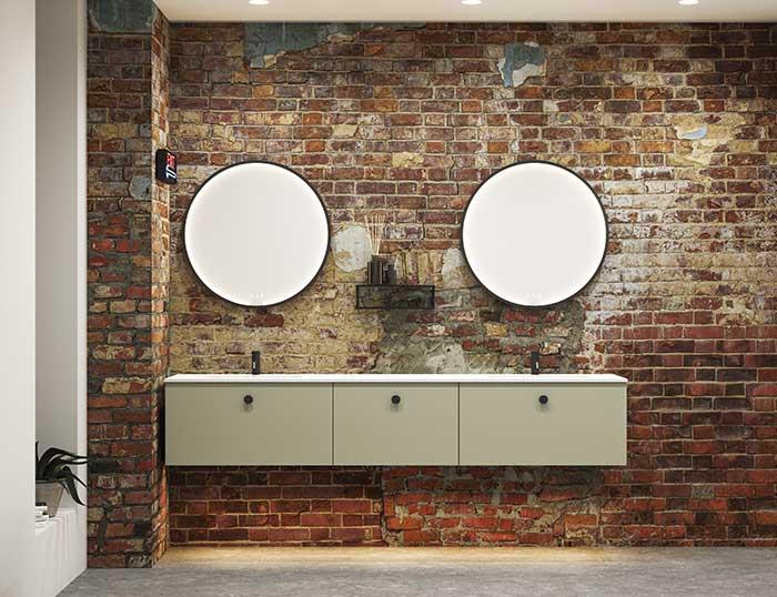 Dansani Luna Urban 220 møbelsæt m/Minore dobbeltvask og skuffer - Valgfri farve Dansani Luna Urban 220 møbelsæt m/Minore dobbeltvask og skuffer - Valgfri farve