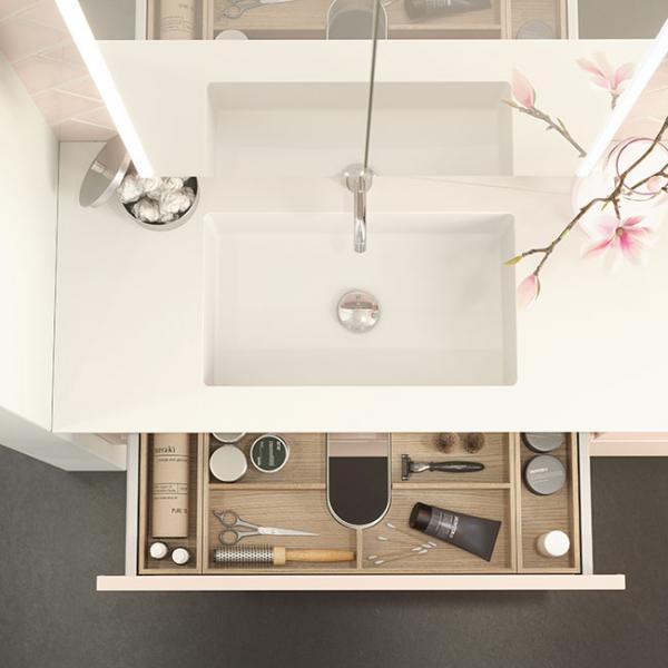 Dansani Luna Urban 160 møbelsæt m/Minore dobbeltvask og 4 skuffer - Valgfri farve