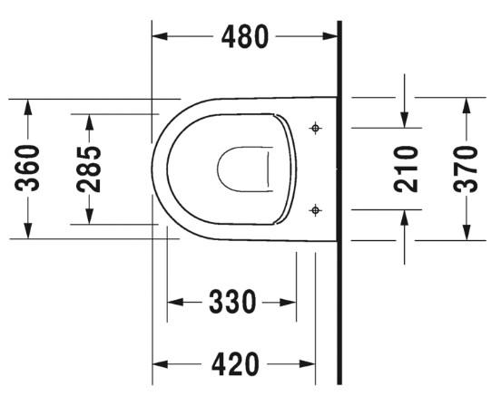 Duravit Me by Starck Compact Rimless - Hvid Mat m/wondergliss toiletpakke inkl. s&aelig;de m/soft-close, mellem cisterne og hvid betjening