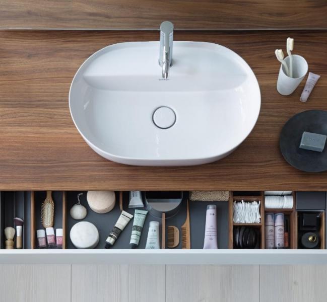 Duravit Luv 50 fritstående bowlevask - 1 hanehul - Mat hvid Duravit Luv 50 fritstående bowlevask - 1 hanehul - Mat hvid