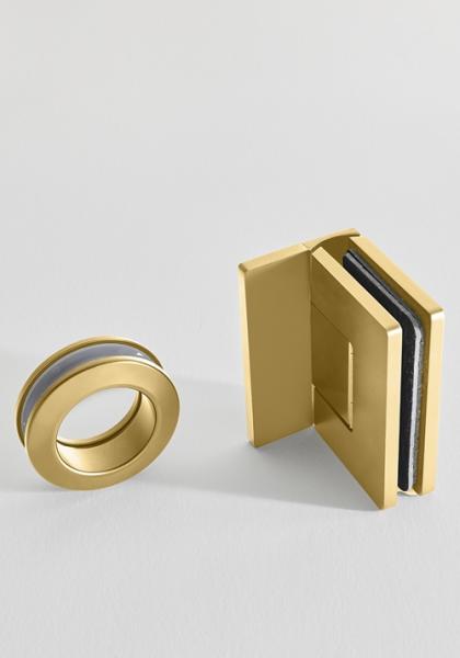 Hafa Infinity bruseniche - Lace glas - Messing - 90x90 cm Hafa Infinity bruseniche - Lace glas - Messing - 90x90 cm