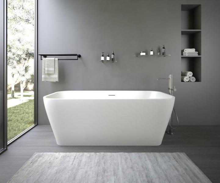 Ideavit Delia fritstående badekar 1700 x 800 mm - Mat hvid Ideavit Delia fritstående badekar 1700 x 800 mm - Mat hvid