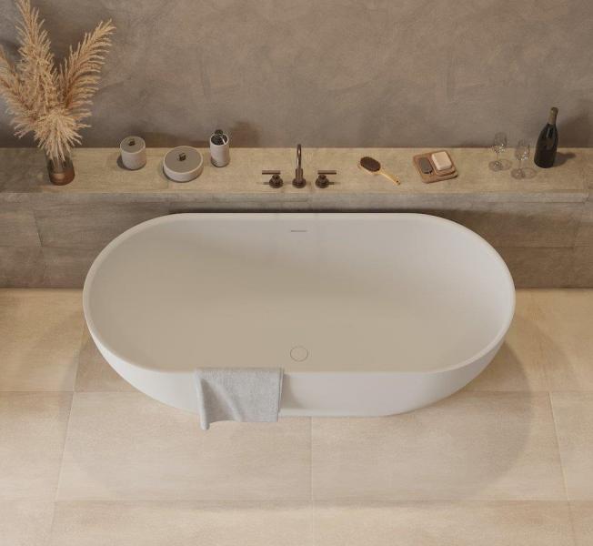 Ideavit Solidera fritstående badekar 1700 x 800 mm - Mat hvid