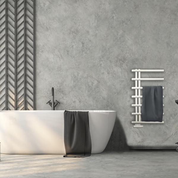 Kriss Merkur håndklædetørrer - 50x86 cm - Hvid Kriss Merkur håndklædetørrer - 50x86 cm - Hvid