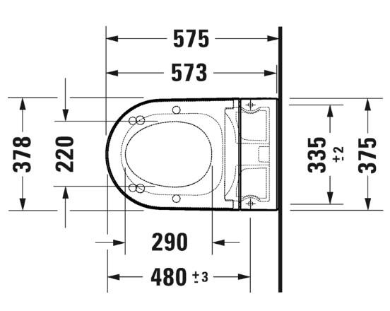 Duravit SensoWash Starck f Plus kompakt bidettoilet