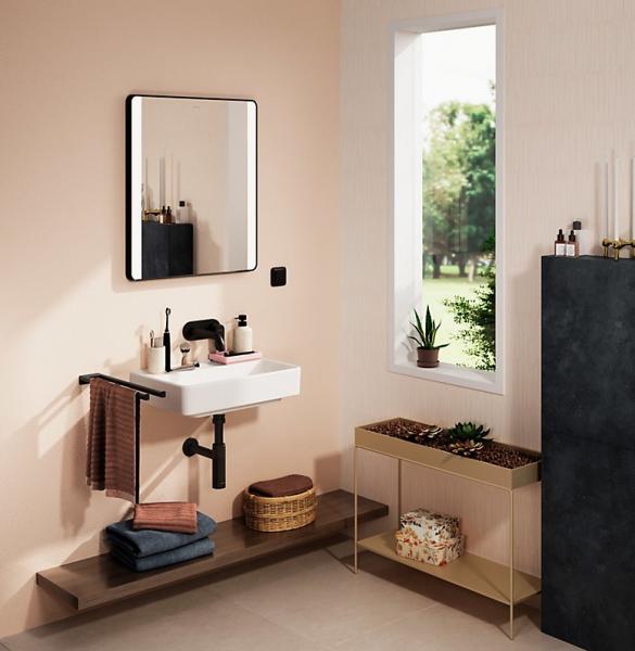 hansgrohe Xanuia Q 55 kompakt håndvask t/væg - Uden overløb - Uden hanehul hansgrohe Xanuia Q 55 kompakt håndvask t/væg - Uden overløb - Uden hanehul