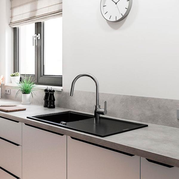 Grohe Get k&oslash;kkenarmatur m/C-tud - Krom