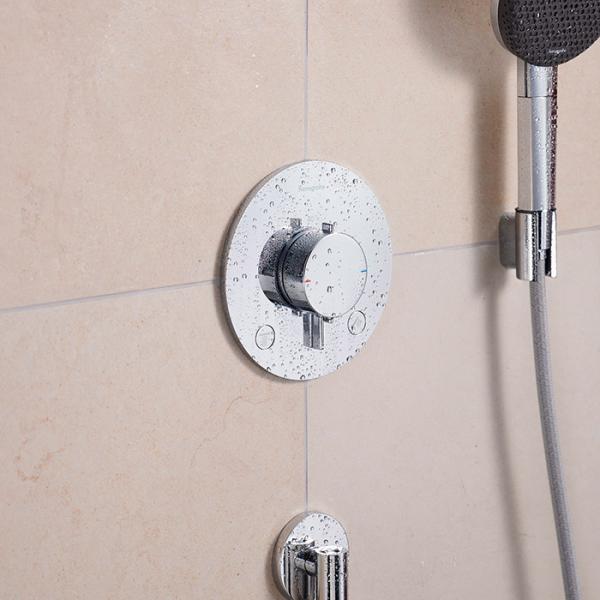 hansgrohe Ecostat Comfort S termostatarmatur til indbygning m/afspærring - 2 udtag - Krom