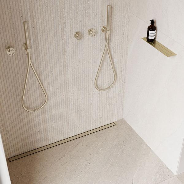 Unidrain Reframe sæbehylde - Børstet stål Unidrain Reframe sæbehylde - Børstet stål