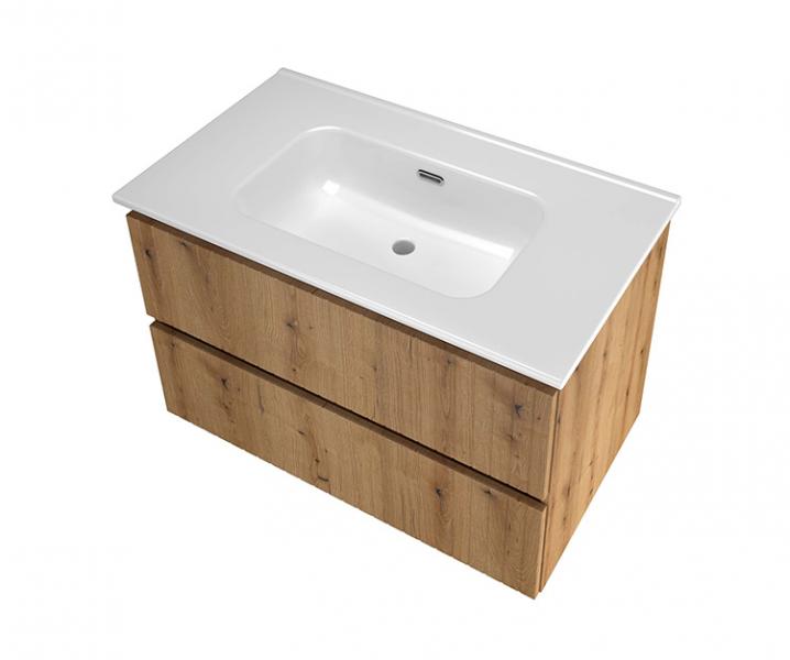 Sanibell Proline 80 møbelsæt m/lameller og 2 skuffer - Uden hanehul - Urban eg Sanibell Proline 80 møbelsæt m/lameller og 2 skuffer - Uden hanehul - Urban eg