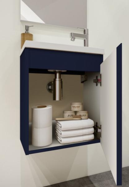 Allibert Porto Pack 40 komplet møbelpakke inkl spejl - Midnatsblå Allibert Porto Pack 40 komplet møbelpakke inkl spejl - Midnatsblå