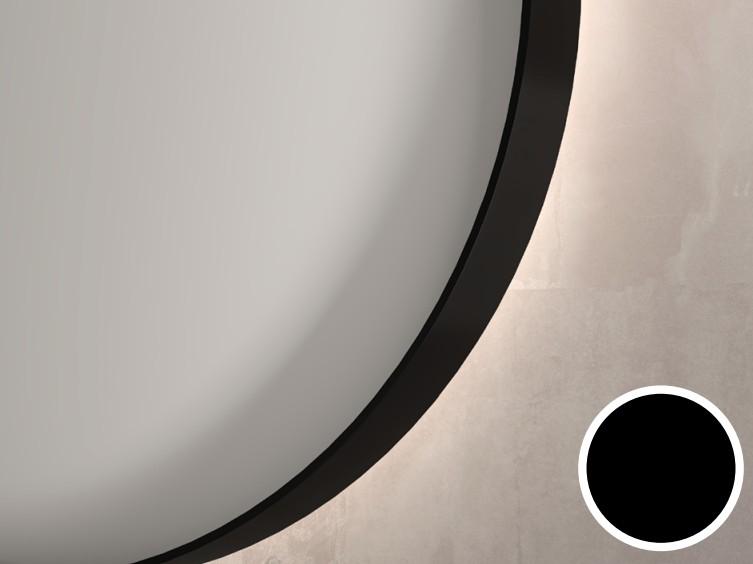 Sanibell Ink SP19 spejl m/lys, varme og sensor 80 x 80 cm - Mat sort Sanibell Ink SP19 spejl m/lys, varme og sensor 80 x 80 cm - Mat sort