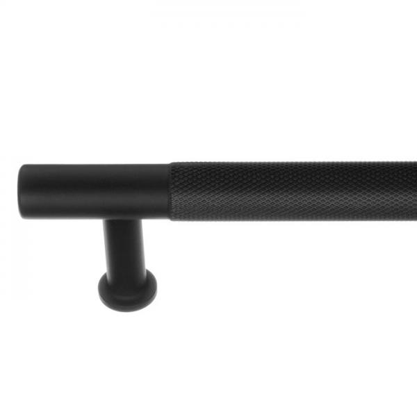 Beslagsboden B6361 møbelgreb m/crystal cut - Mat sort