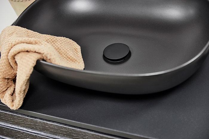 Cassøe Class 80 møbelsæt m/bowlevask - Sortbejdset eg/lameller Cassøe Class 80 møbelsæt m/bowlevask - Sortbejdset eg/lameller