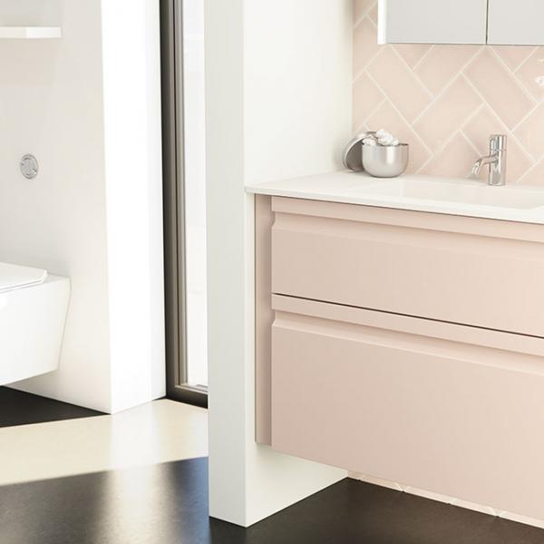 Dansani Luna Urban 160 møbelsæt m/Minore dobbeltvask og 4 skuffer - Valgfri farve