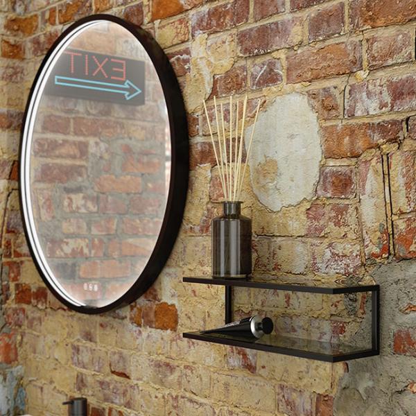 Dansani multifunktionel hylde inkl. 2 glashylder - Mat sort Dansani multifunktionel hylde inkl. 2 glashylder - Mat sort