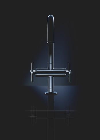 Grohe Atrio New håndvaskarmatur - Børstet hard graphite Grohe Atrio New håndvaskarmatur - Børstet hard graphite