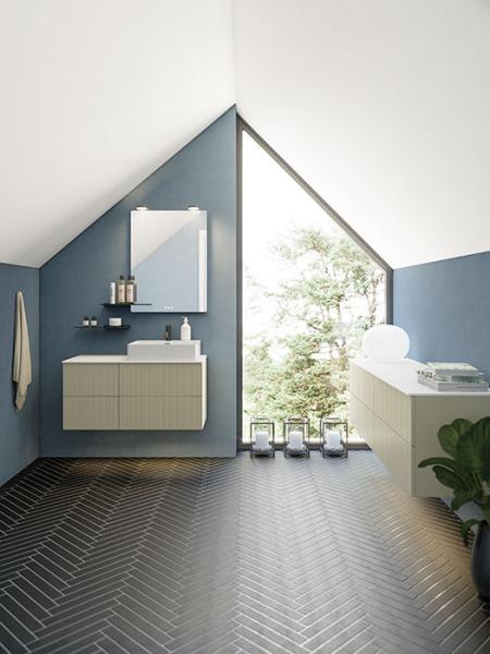 Dansani Luna Urban 100 møbelsæt m/Cube vask og riflet front - Valgfri farve Dansani Luna Urban 100 møbelsæt m/Cube vask og riflet front - Valgfri farve