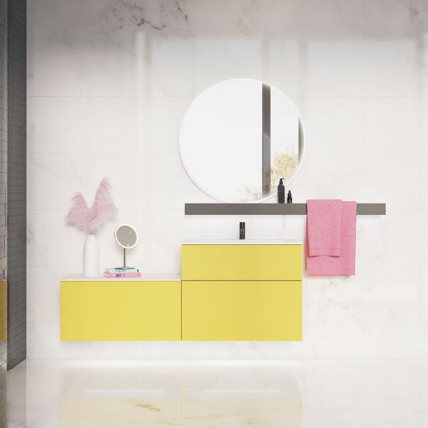 Dansani Luna Urban 160 møbelsæt m/Angular vask og skuffer - Valgfri farve Dansani Luna Urban 160 møbelsæt m/Angular vask og skuffer - Valgfri farve