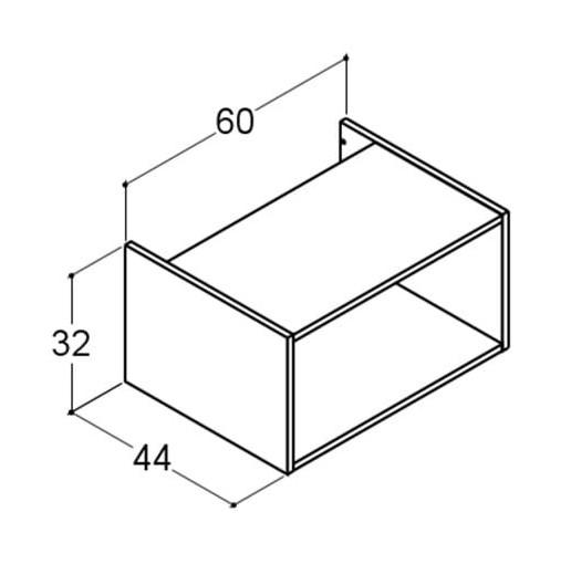 Dansani YOU Urban 140 møbelsæt m/Minore vask - Riflet, valgfri farve Dansani YOU Urban 140 møbelsæt m/Minore vask - Riflet, valgfri farve