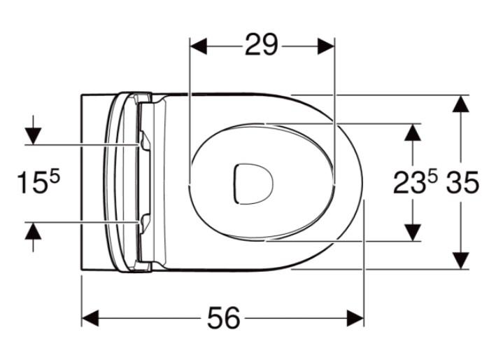 Geberit iCon BTW mat hvid gulvtoilet m/hvid Monolith cisterne Geberit iCon BTW mat hvid gulvtoilet m/hvid Monolith cisterne